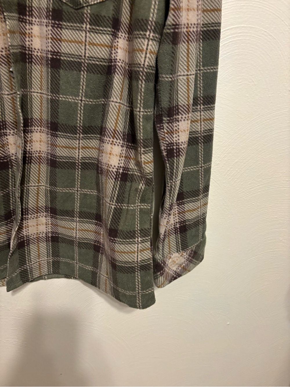N°MAD Craft + Flow Green Plaid Fleece Flannel Shirt Jacket XL - Picture 7 of 8